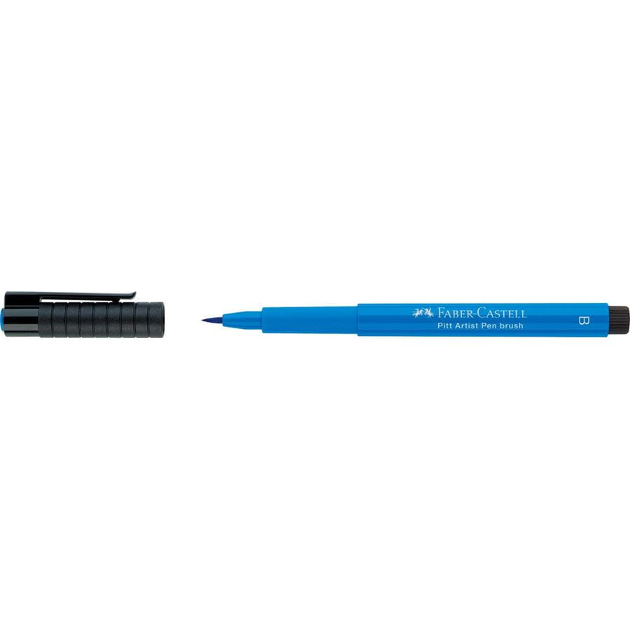 Faber-Castell - Rotulador Pitt Artist Pen Brush, azul de ptalocianina