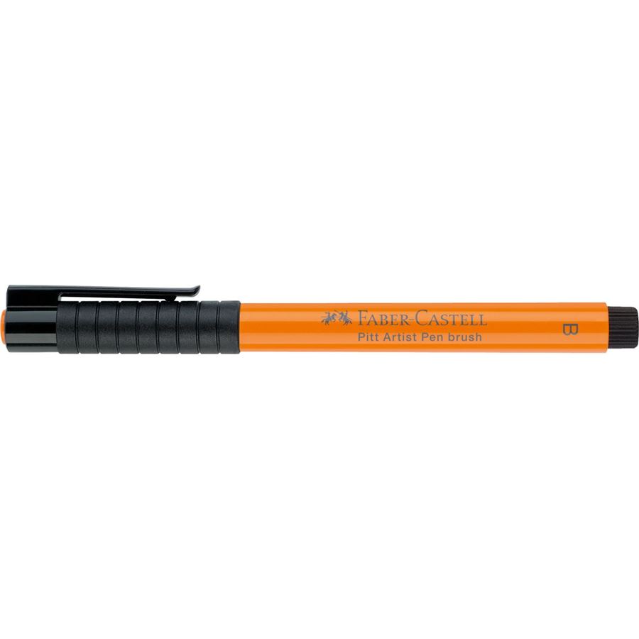 Faber-Castell - Rotulador Pitt Artist Pen Brush, naranja transparente