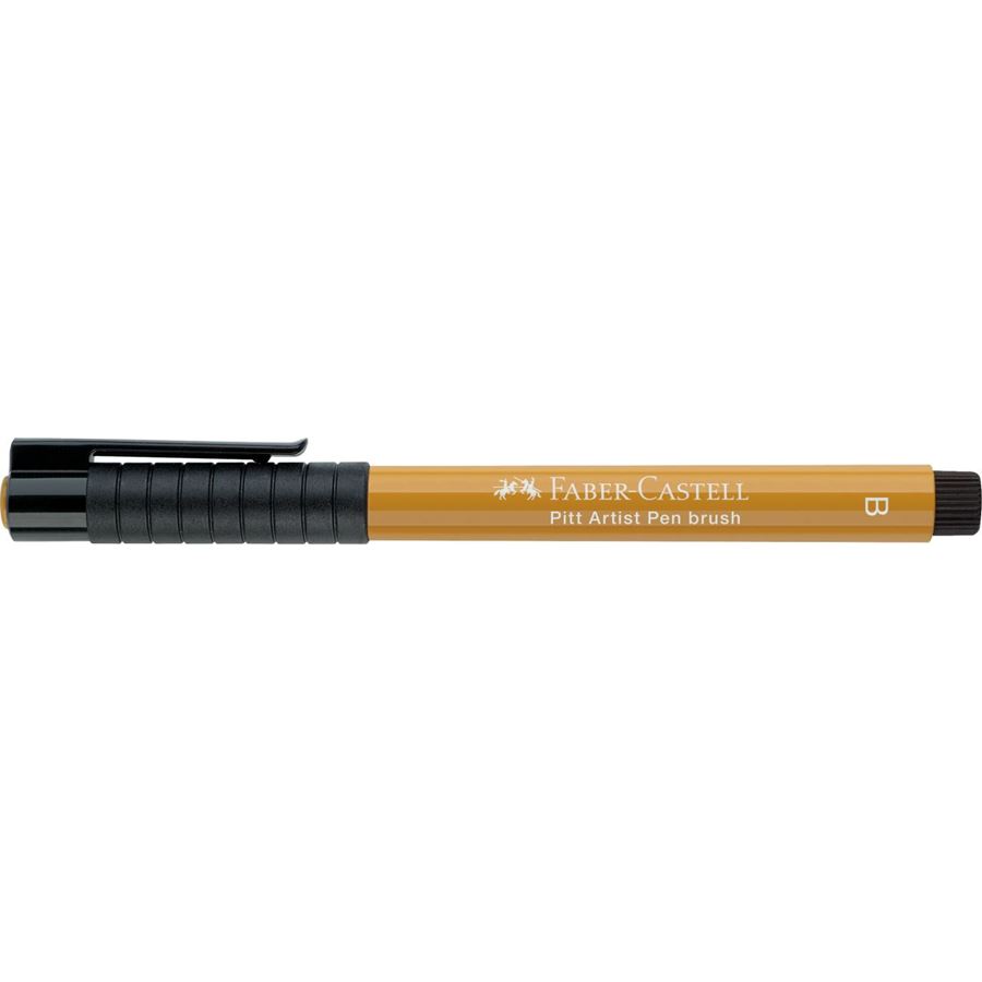 Faber-Castell - Rotulador Pitt Artist Pen Brush, verde dorado