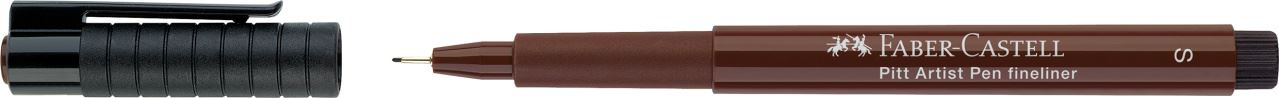 Faber-Castell - Marcador de punta de fibra Pitt Artist Pen S, sepia oscuro