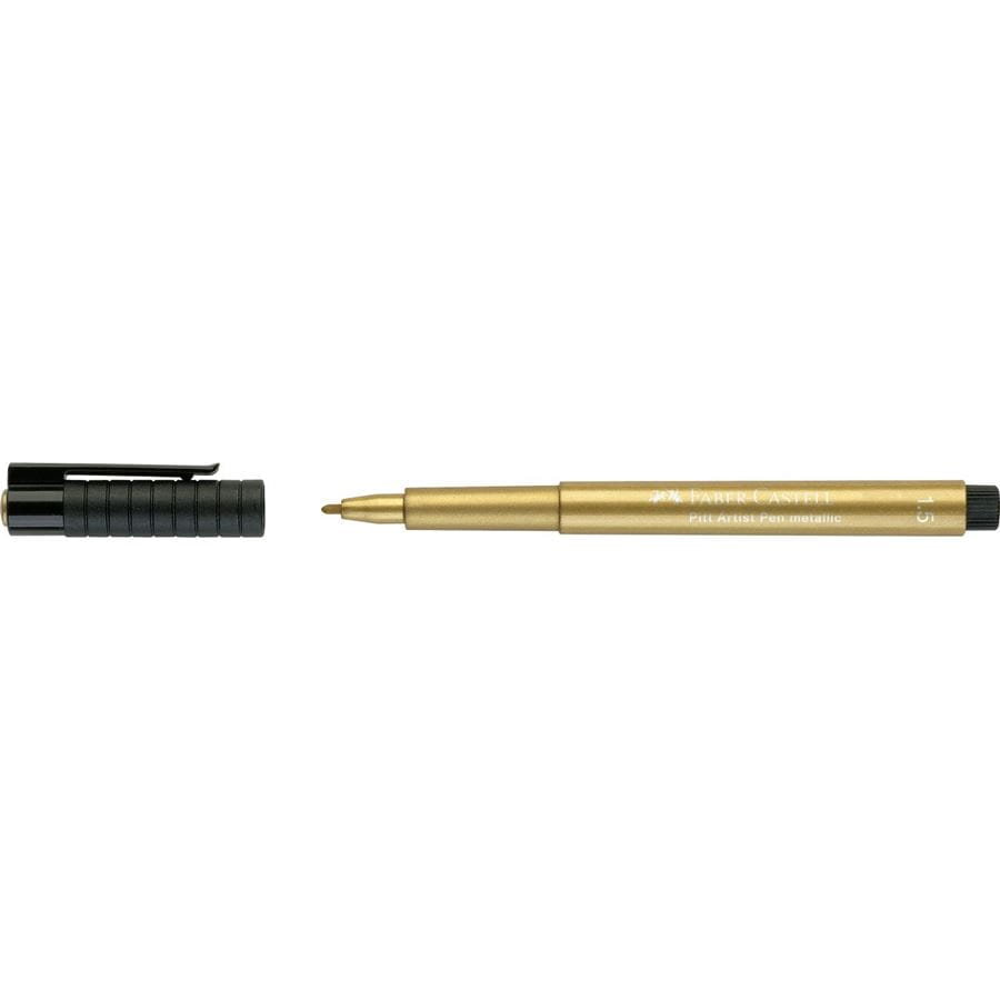 Faber-Castell - Rotulador Pitt Artist Pen Metallic 1,5 oro