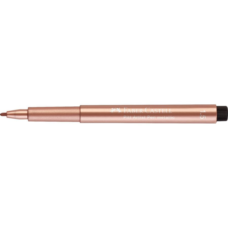 Faber-Castell - Rotulador Pitt Artist Pen Metallic 1,5 cobre