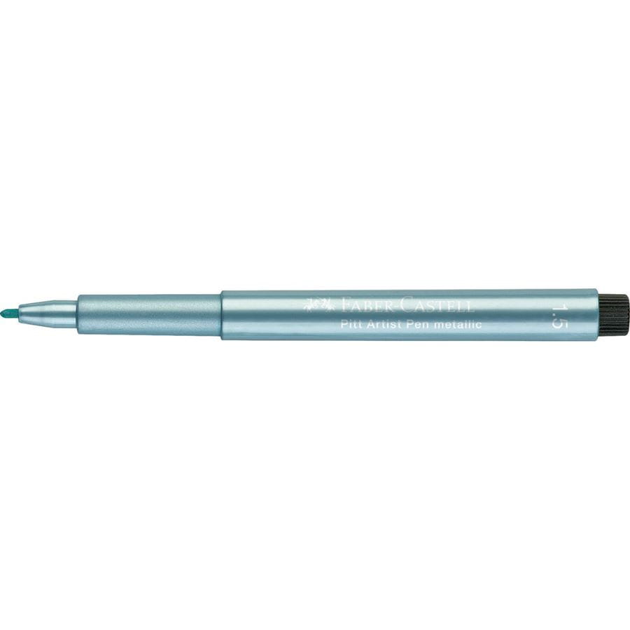 Faber-Castell - Rotulador Pitt Artist Pen Metallic 1,5 azul metálico