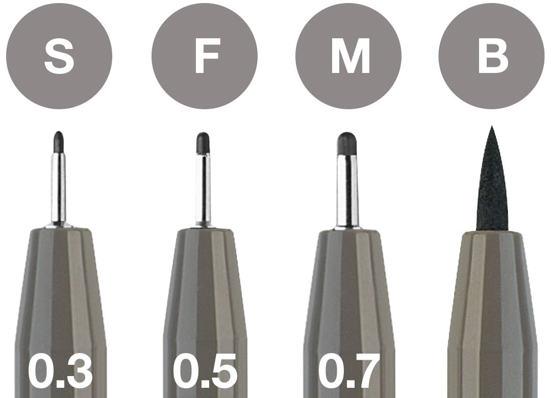 Faber-Castell - Estuche con 4 rotuladores Pitt Artist Pen, gris cálido IV