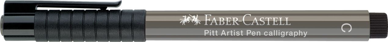 Faber-Castell - Rotulador Pitt Artist Pen Calligraphy, gris cálido IV