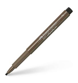 Faber-Castell - Marcador Pitt Artist Pen Calligraphy 177 marrón oscuro