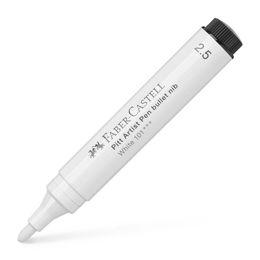 Rotulador Pitt Artist Pen punta redonda 2,5 blanco