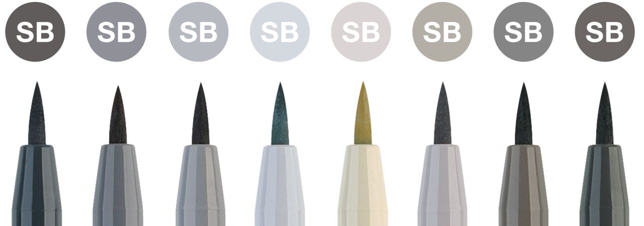 Faber-Castell - Estuche con 8 rotuladores Pitt Artist Pen Soft Brush