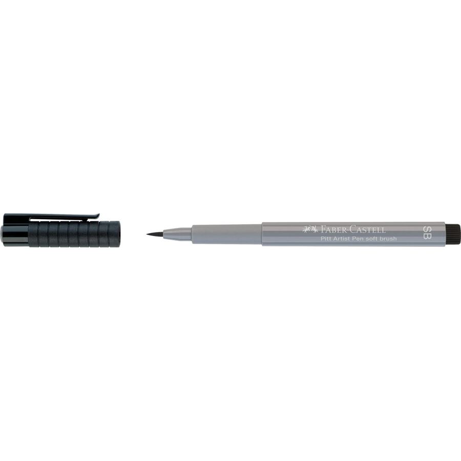 Faber-Castell - Rotulador Pitt Artist Pen Soft Brush, gris frío III
