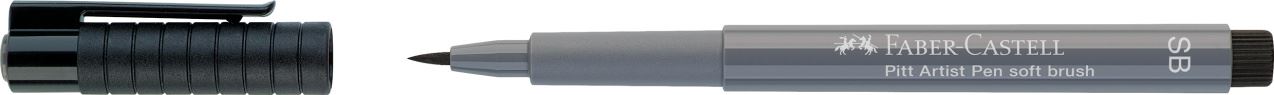Faber-Castell - Rotulador Pitt Artist Pen Soft Brush, gris frío IV