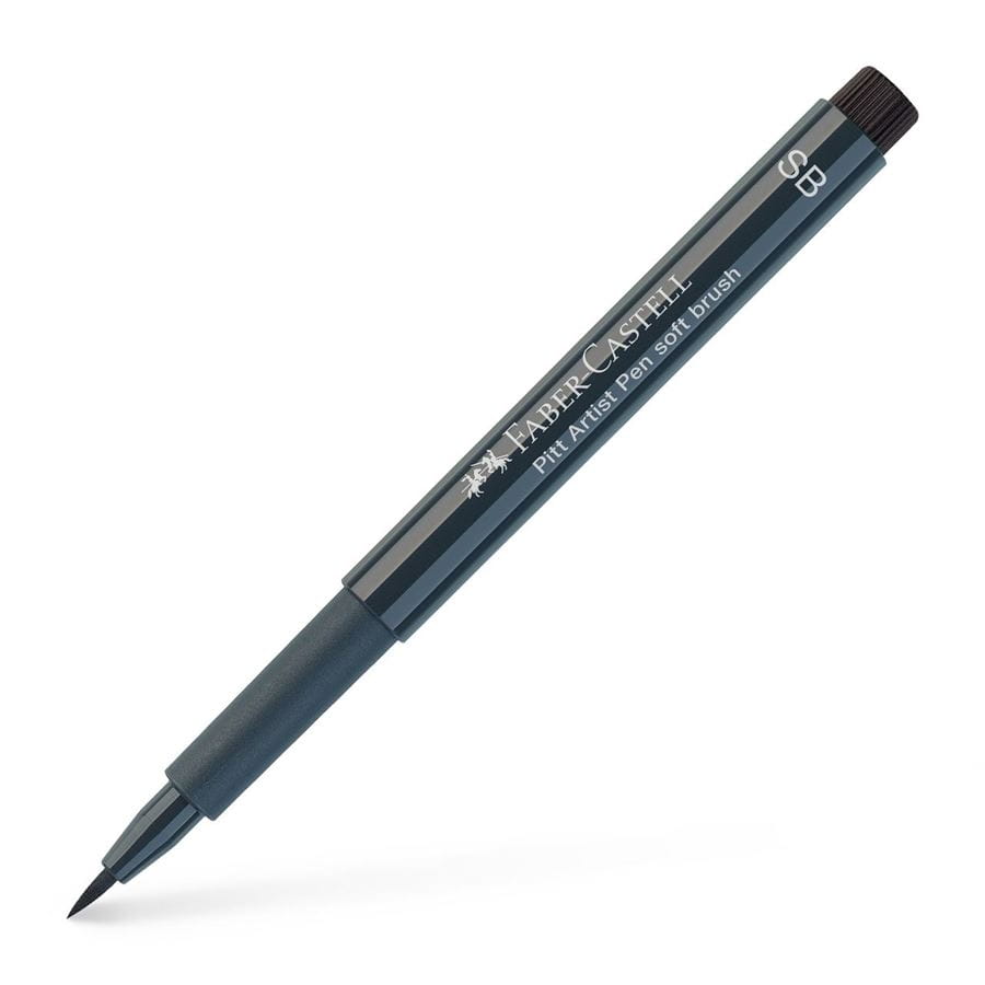 Faber-Castell - Rotulador Pitt Artist Pen Soft Brush, gris frío VI