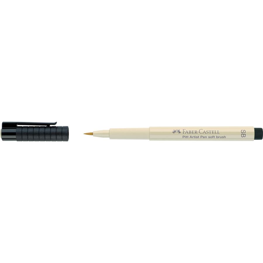 Faber-Castell - Rotulador Pitt Artist Pen Soft Brush, gris cálido I