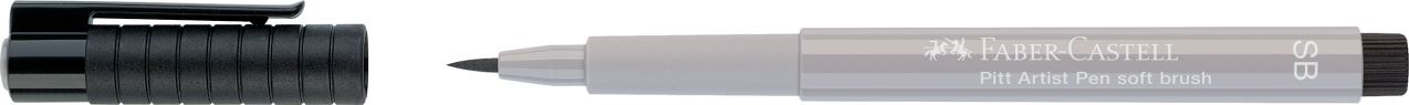 Faber-Castell - Rotulador Pitt Artist Pen Soft Brush, gris cálido III