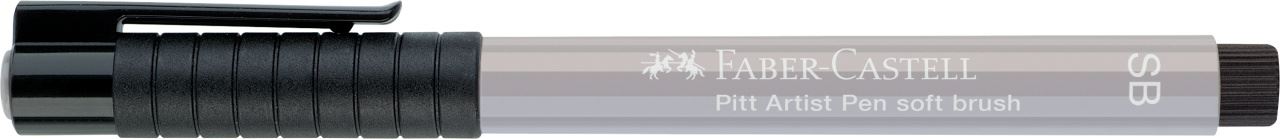 Faber-Castell - Rotulador Pitt Artist Pen Soft Brush, gris cálido III