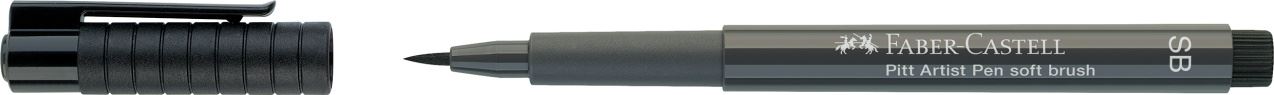 Faber-Castell - Rotulador Pitt Artist Pen Soft Brush, gris cálido V