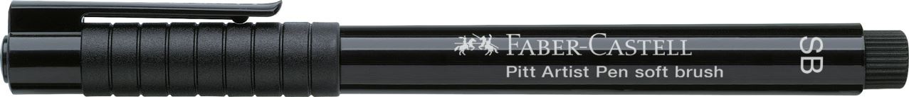 Faber-Castell - Rotulador Pitt Artist Pen Soft Brush, negro