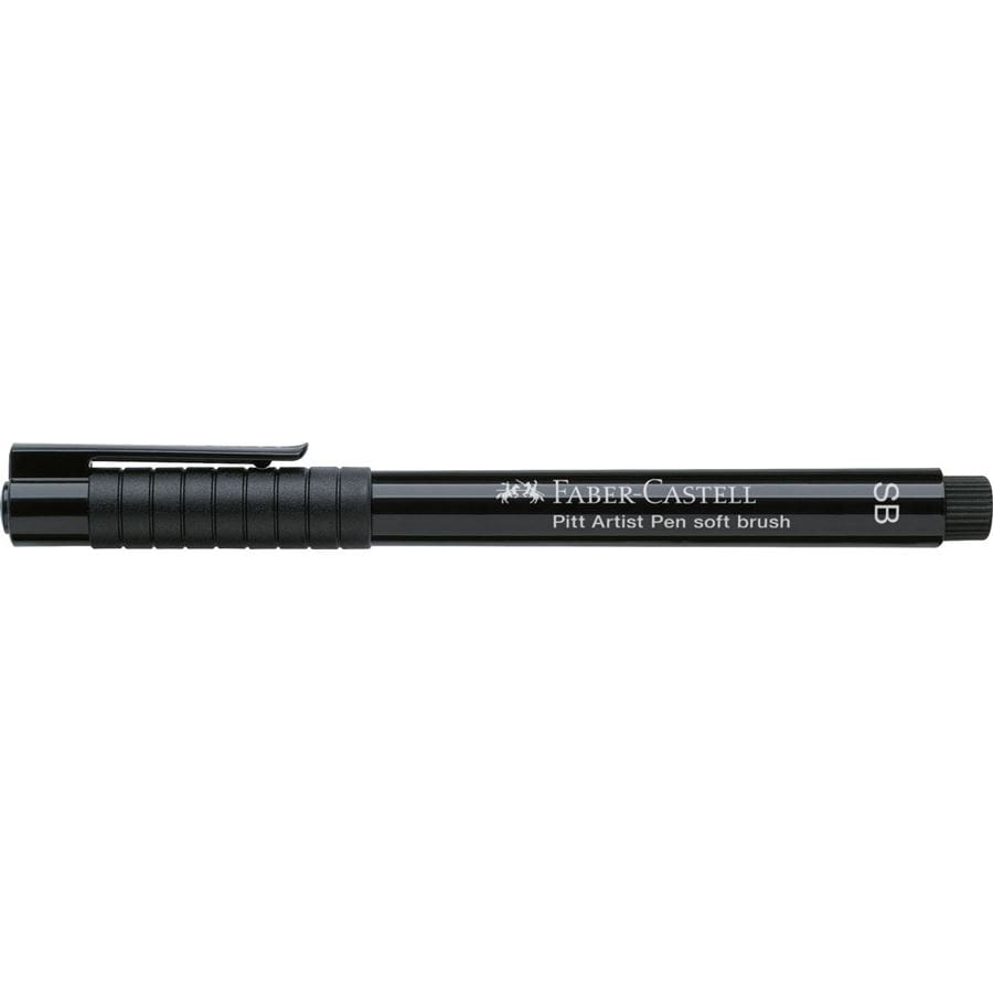 Faber-Castell - Rotulador Pitt Artist Pen Soft Brush, negro