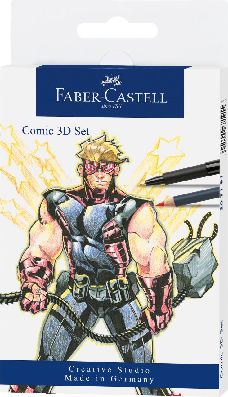 Faber-Castell - Juego de ilustración de cómics, 11 piezas