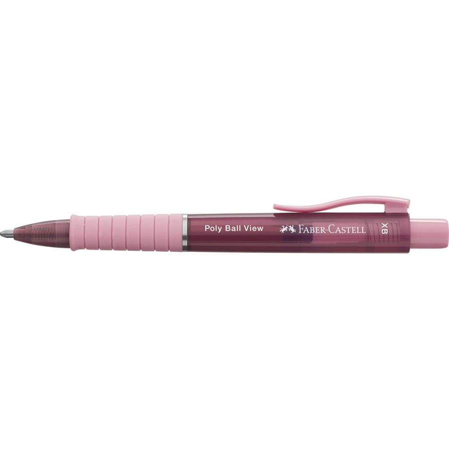 Faber-Castell - Bolígrafo Poly Ball View rose shadows