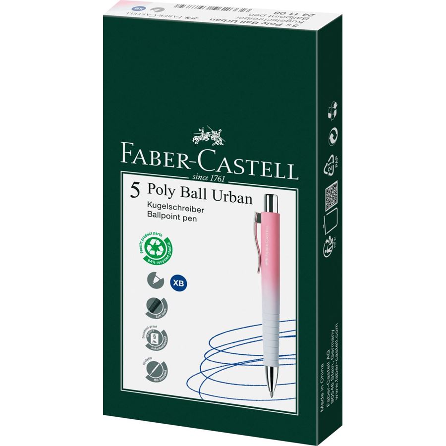 Faber-Castell - Bolígrafo Poly Ball Urban Sunset