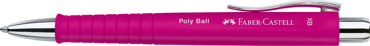 Faber-Castell - Bolígrafo Poly Ball Colours, XB, rosa