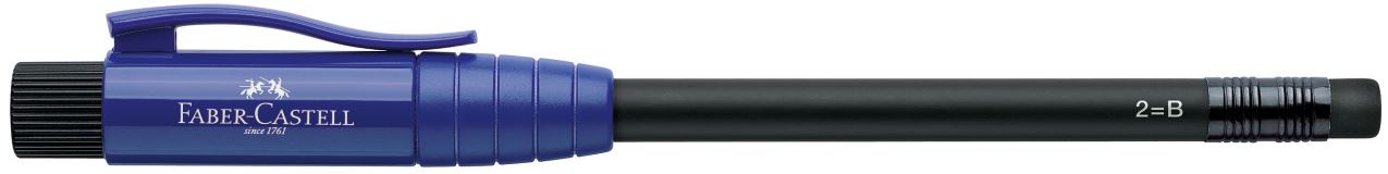 Faber-Castell - Lápiz Perfecto II con tapón y afilalápices incorporado, azul