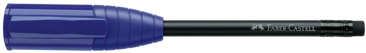 Faber-Castell - Lápiz Perfecto III con tapón y afila incorporado, azul