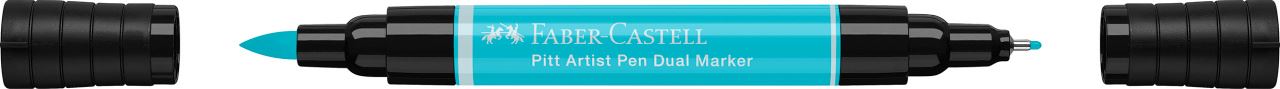 Faber-Castell - Pitt Artist Pen Dual Marker, turquesa de cobalto claro