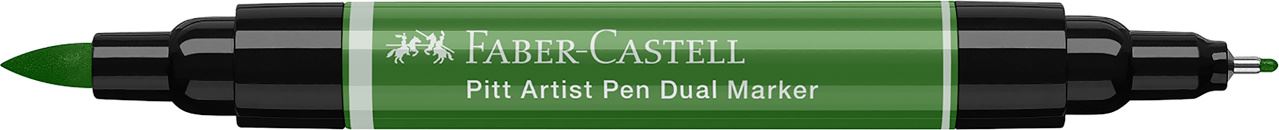Faber-Castell - Pitt Artist Pen Dual Marker, verde permanente de oliva