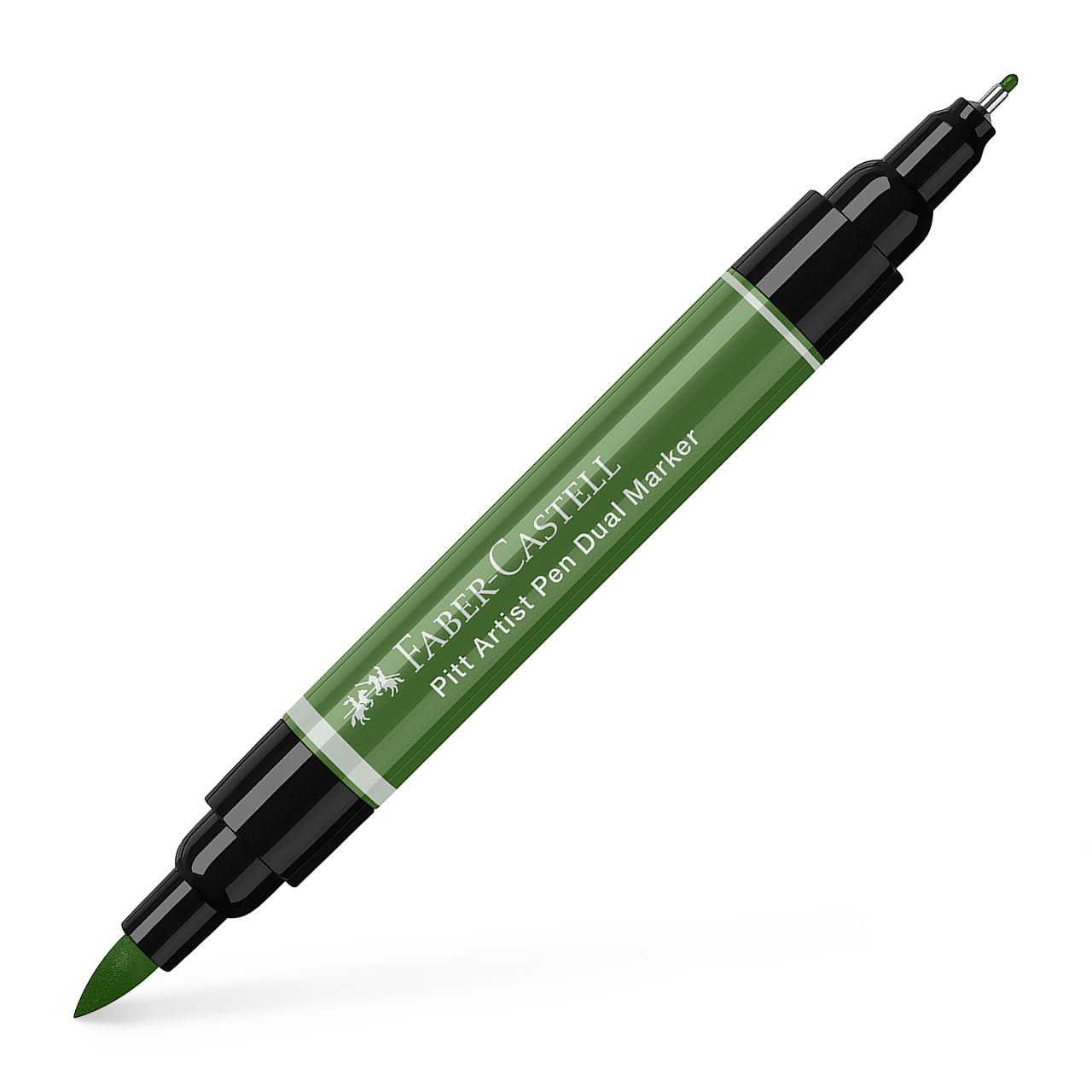 Faber-Castell - Pitt Artist Pen Dual Marker,  verde óxido de cromo opaco