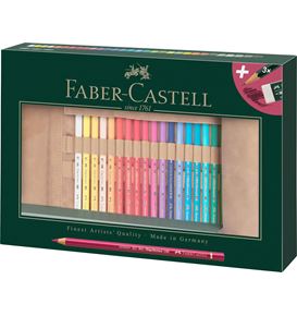 Faber-Castell - Estuche enrollable para lápices Polychromos, lleno, 34 uds