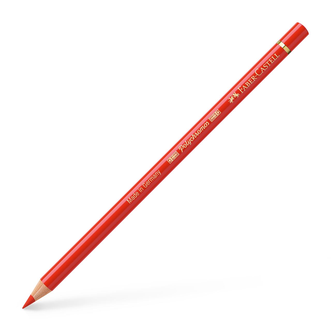 Faber-Castell - Lápiz de color Polychromos, 117 rojo de cadmio claro