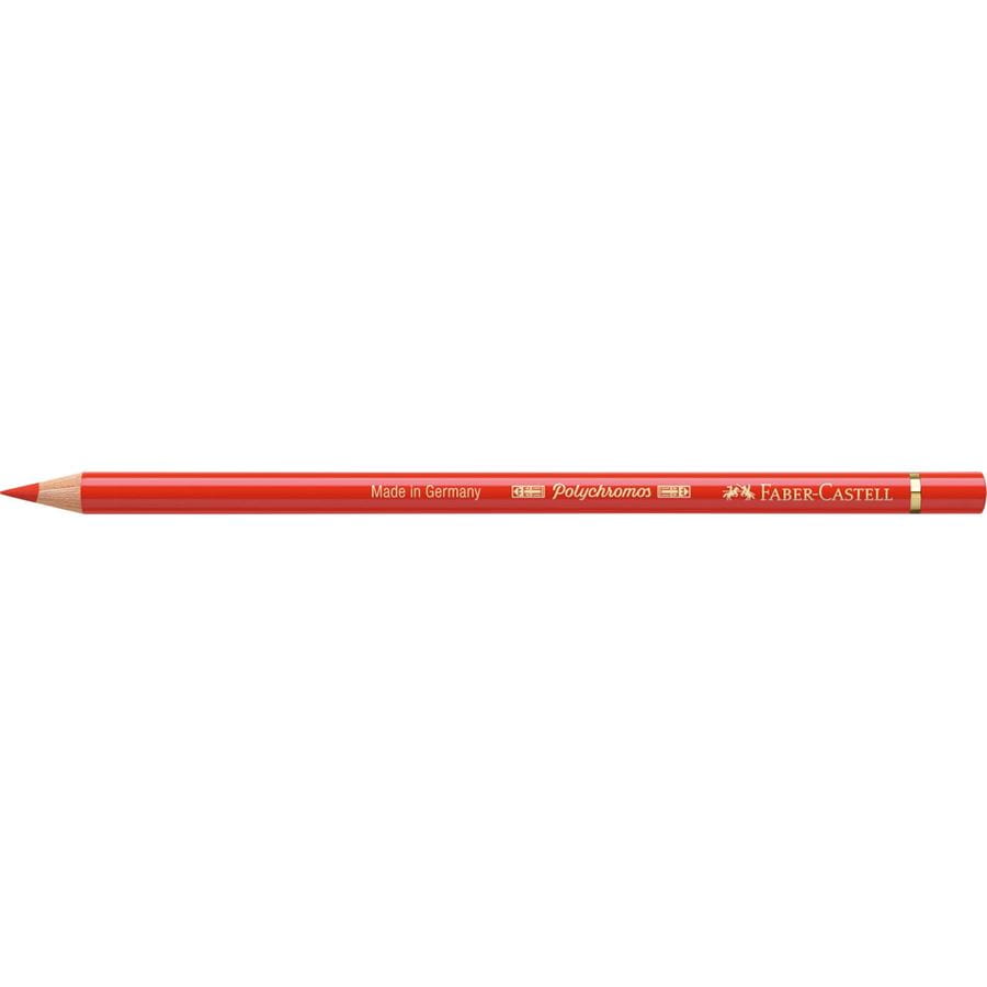 Faber-Castell - Lápiz de color Polychromos, 117 rojo de cadmio claro