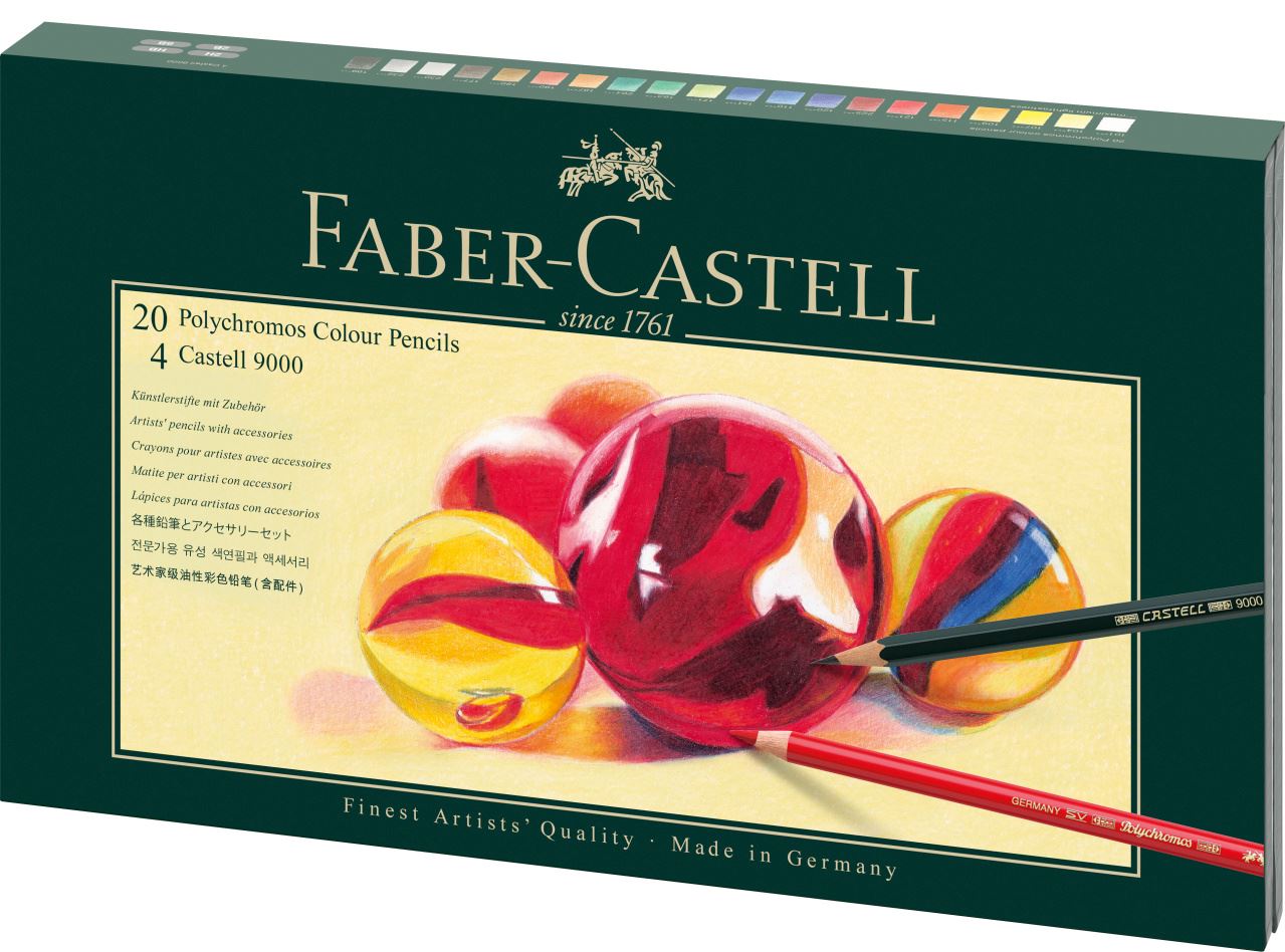 Faber-Castell - Juego regalo con 24 lápices de color Polychromos