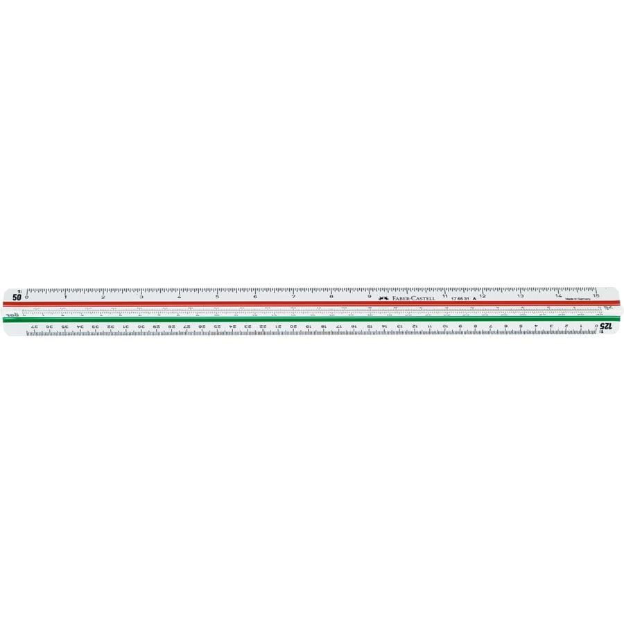 Faber-Castell - Escala de reducción triangular 853HP/A, triangular, 30 cm