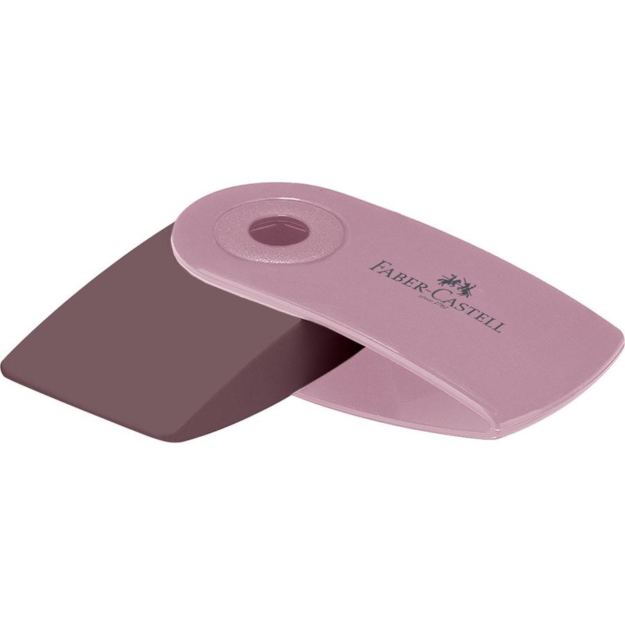 Faber-Castell - Goma de borrar Sleeve Mini, 3 colores harmony