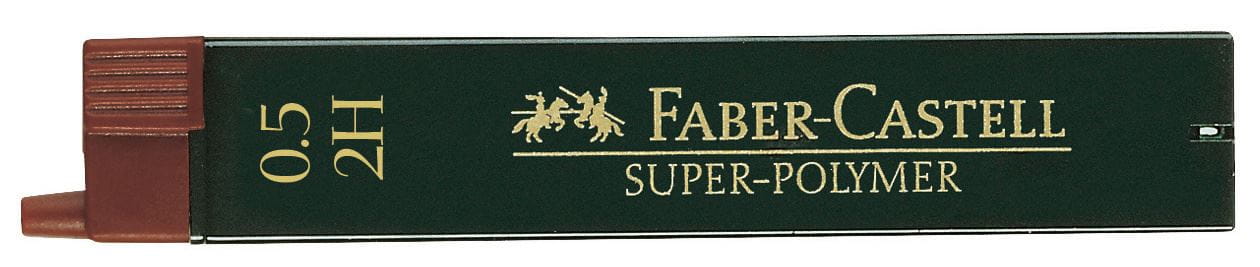 Faber-Castell - Minas Super-Polymer, 2H, 0,5 mm 