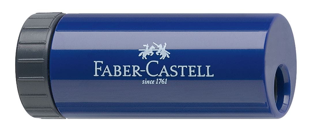 Faber-Castell - Afilalápices con depósito, azul o rojo