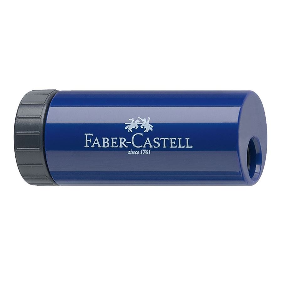 Faber-Castell - Afilalápices con depósito, azul o rojo