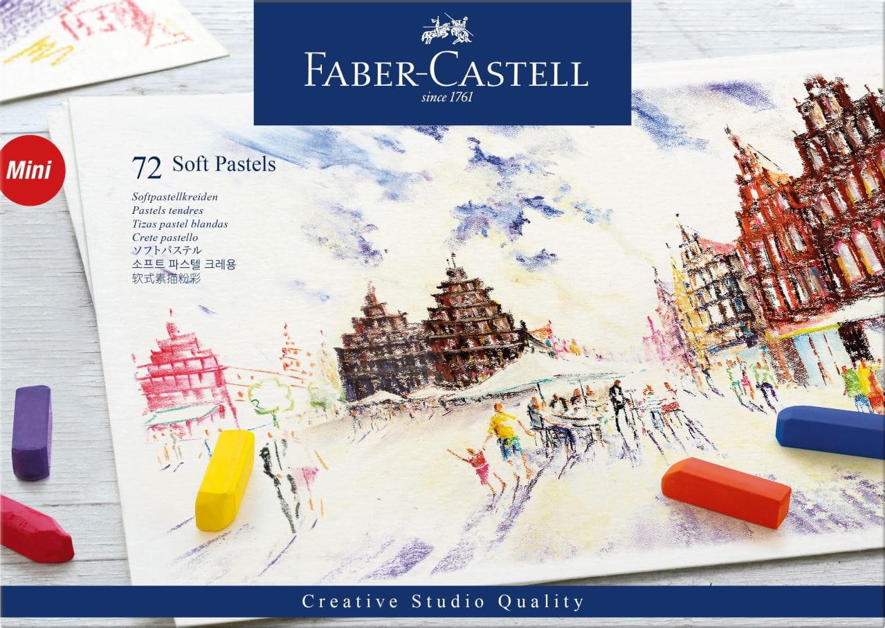 Faber-Castell - Estuche con 72 pasteles blandos mini