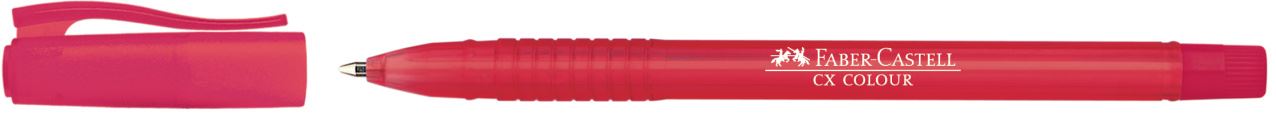 Faber-Castell - Bolígrafo CX Colour, rojo