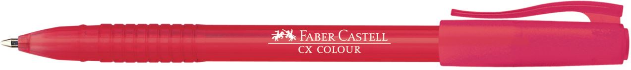 Faber-Castell - Bolígrafo CX Colour, rojo