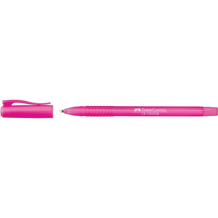 Faber-Castell - Bolígrafo CX Colour, rosa