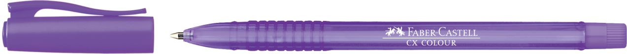 Faber-Castell - Bolígrafo CX Colour, violeta
