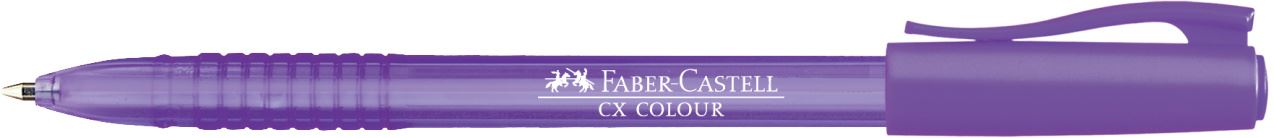 Faber-Castell - Bolígrafo CX Colour, violeta