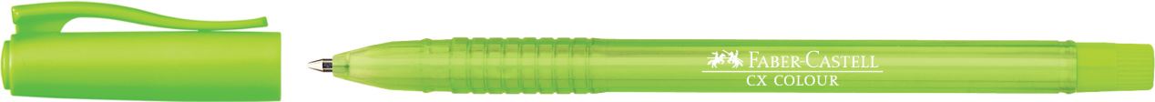 Faber-Castell - Bolígrafo CX Colour, verde claro