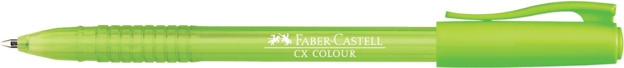 Faber-Castell - Bolígrafo CX Colour, verde claro