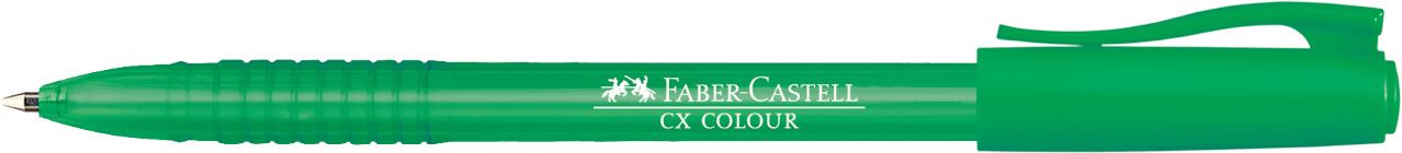 Faber-Castell - Bolígrafo CX Colour, verde