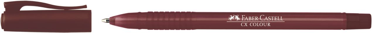 Faber-Castell - Bolígrafo CX Colour, marrón