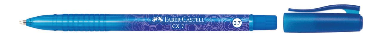 Faber-Castell - Bolígrafo CX7, 0,7 mm, azul